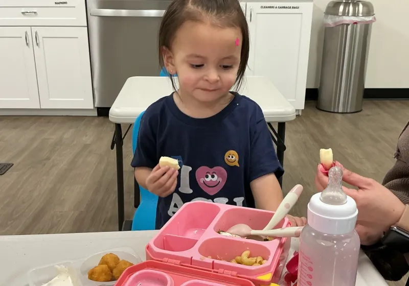 Dedicated lunch space at Autism Centers of Utah