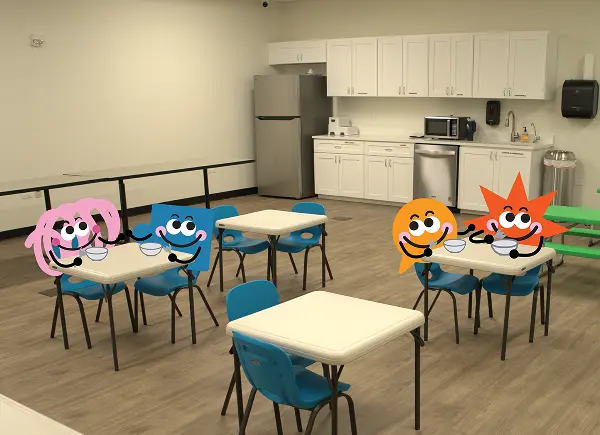 Dedicated feeding therapy dining space at Autism Centers of Utah