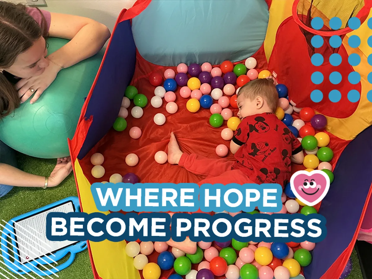 Therapist working with child