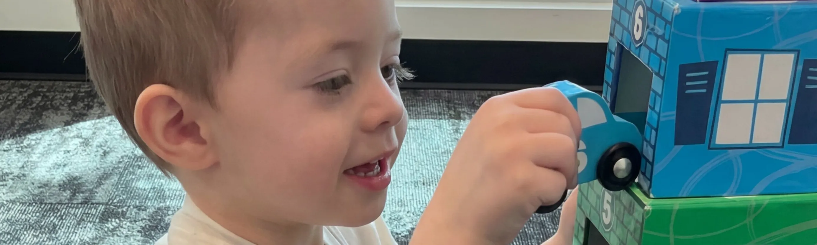 Child working on communication skills at Autism Centers of Utah